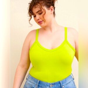 Torrid Neon Yellow Camisole Tank